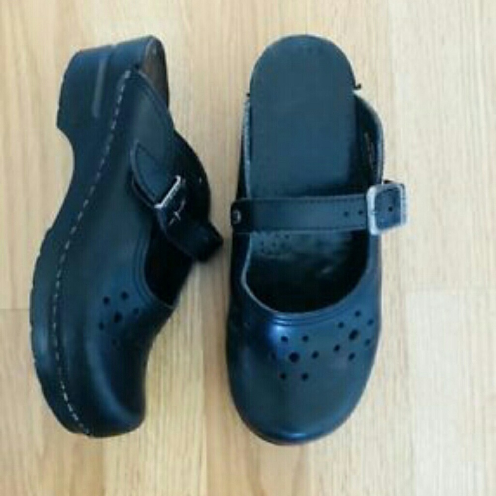 Dansko brushed black vented Mary Jane slides sz 39 - Picture 5 of 5